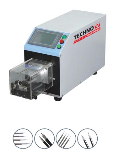 Automatic Coaxial RF Cable Stripping Machine